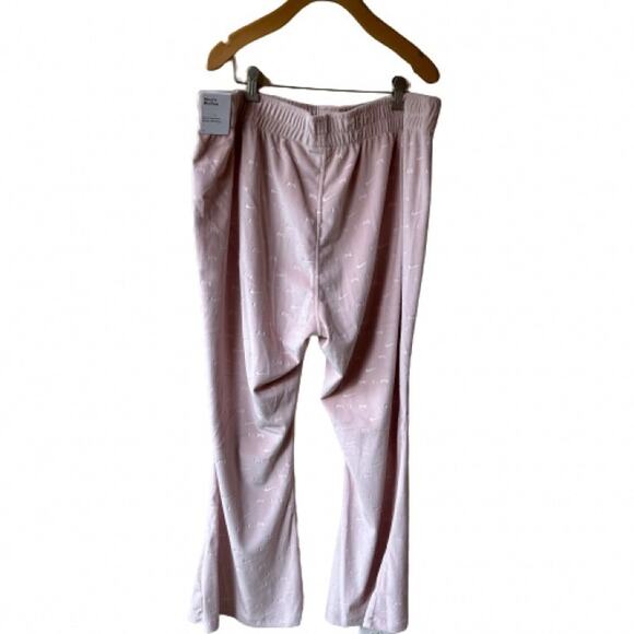 NWT Nike Air Women's Pink Velour Swoosh Logo Slim Fit Mid-Rise Pants. Size 1X. - Picture 8 of 11
